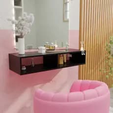 Console,penteadeira Suspensa Nicho Rack de parede 90cm P/salão,cabeleireiro/barbearia P/quarto