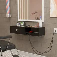 Bancada Cabeleireiro Barbearia 90CM Barbeiro