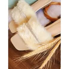 Rasteira pantufa feminina confort luxo