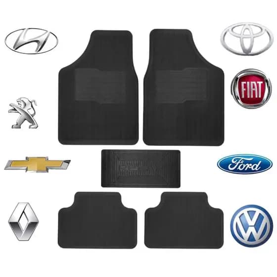 Tapete Para Carro Borracha Tamanho Universal Automotivo