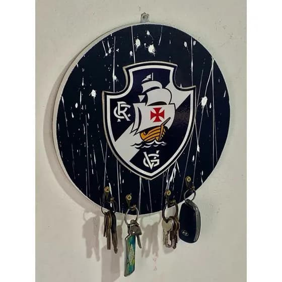 Porta Chaves Time de Futebol em madeira compensada