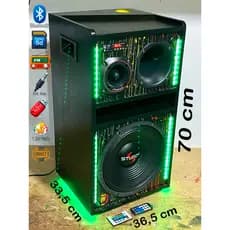 Caixa Bob Trio Residencial 12 Polegadas Bob Marley Reggae Amplificada