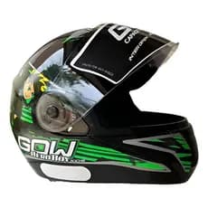Capacete Moto Infantil Kids Hero Boy Preto-verde  Gow feminino e Masculino