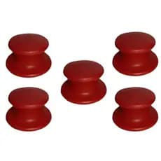 Kit Pomel Vermelho Puxador Para Tampas De Vidro de Panelas