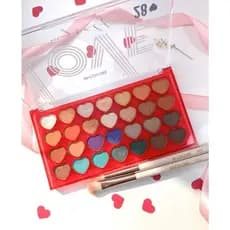 Paleta de Sombras 28 Cores Love Myself - Sp Colors + Bride Batom Ruby Rose Creamy Matte