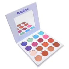 Paleta de Sombras 16 Cores Winter Storm Com Espelho - Ruby Rose