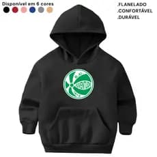 Moletom Infantil Flanelado Canguru Blusa Quentinha Casaco Juventude Estampado Time