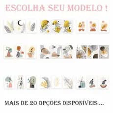 Quadro Decorativo  Abstrato KIT com 3 quadros Selecione Seu Modelo  - Para sala, Quartos, e toda área interna - quadro decorativo - Quadro para sala - Quadro para quarto - Placa decorativa promoção Mosaico Decorar