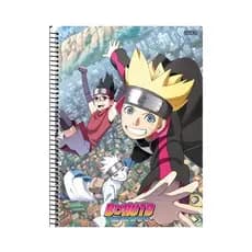 Caderno Universitário 80 Folhas Capa Dura Boruto Naruto SD