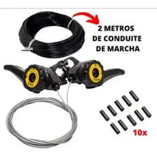 Trocador de Marcha Bike 18V 21V Nylon com 2m Cabo Câmbio MTB Passador Bicicleta