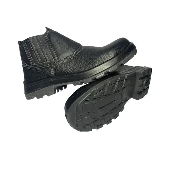 Botina bota de segurança fechamento/elástico couro Bico/Pvc obra Usafe Fujiwara