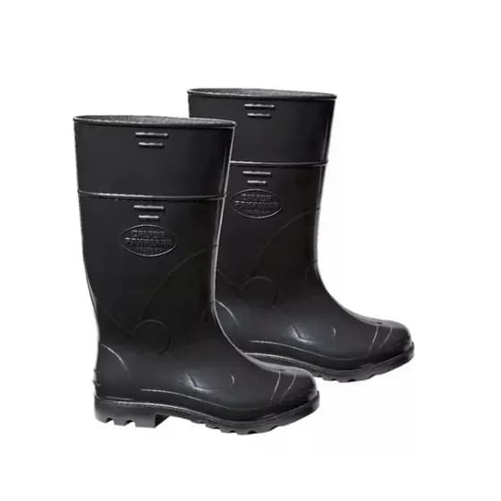Bota PVC Preta Cano Longo p/ Açougues Supermercado Impermeável Galocha