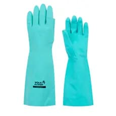 Luva Nitrílica Verde Cano Longo 45cm Verde Produtos Químicos Volk