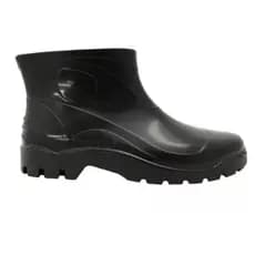 Bota Botinha Galocha Chuva Limpeza Pesca Motoqueiro Polaina Pescaria Motoboy Motociclista Para Chuva PVC Cano Curto
