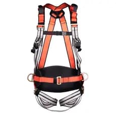 Cinto Paraquedista 4 Pontos CA 45073 NR-35 Com Protetor Lombar Ectra Steelflex STF-CQC4121 Cinturão