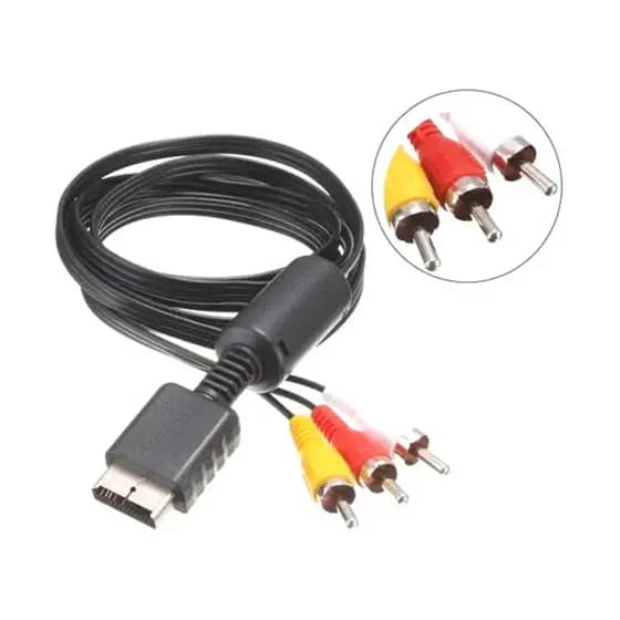 10 Cabo Av Rca Áudio E Vídeo Playstation 1 2 3 Ps1 Ps2 Ps3 A