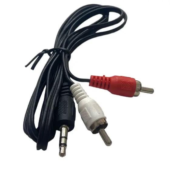 Kit 10un Cabo de Audio Video P2 Para 2 RCA 1.5m