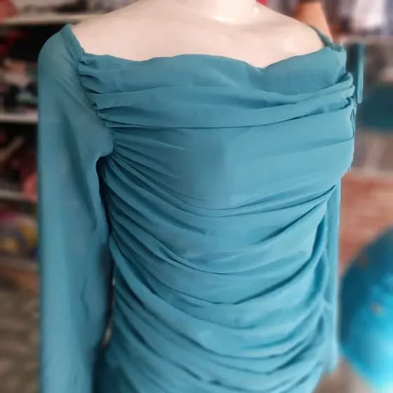 vestido verde ombro a ombro vintage, retro
