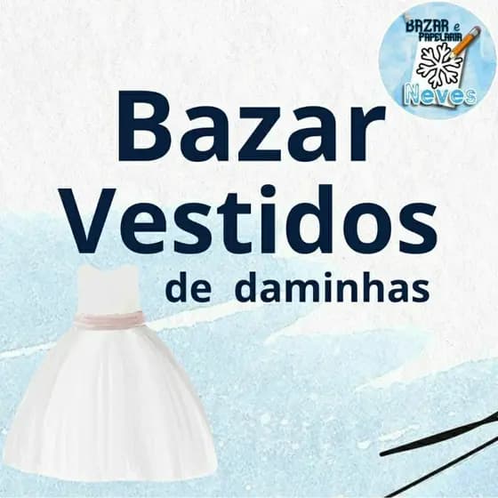 Vestido de Daminha, antigo usado, bazar, brechó