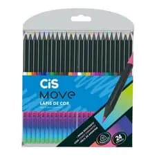 Lapis de Cor Cis Move 24 Cores - Unidade Cores