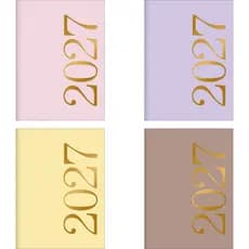 Agenda Planner Grampeado Vanilla Grande 90g/m² 2027 tilibra