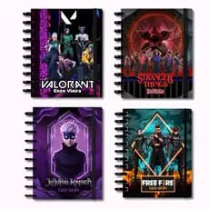 Caderno Masculino 10 Matérias Personalizado