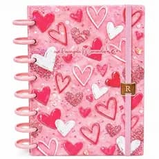 Caderno Personalizado com Nome A5 Capa Dura | 10 Matérias + Discos Inteligentes + Planner Completo