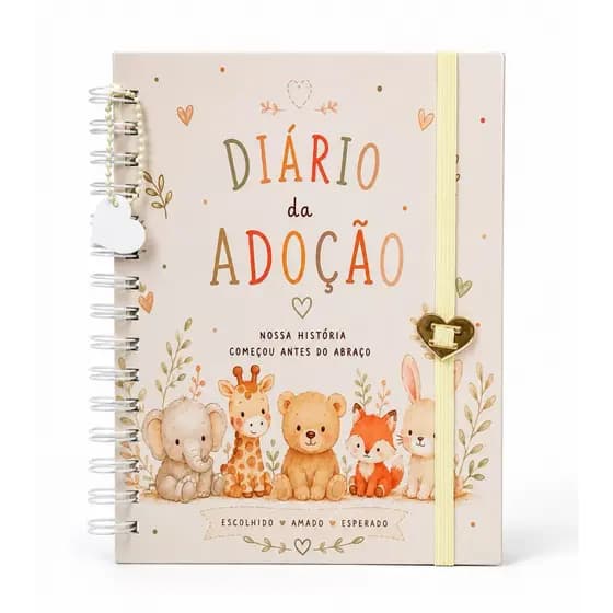 Diário da Adoção Personalizado com Nome do Bebê