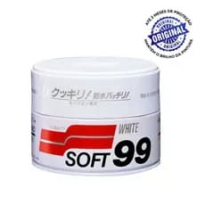 Cera White Cleaner Soft 99 Para Carros Brancos e Claros - 350g