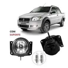 Farol Milha Strada 2001 a 2016 Com Suporte + Lâmpada H1 12v