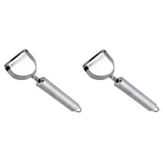 Kit C / 2 Descascador De Legumes Batata Cenoura E Frutas Aço Inox