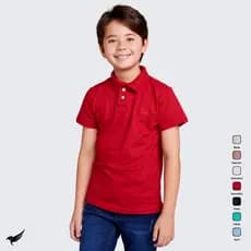 Camisa Polo Infantil manga curta