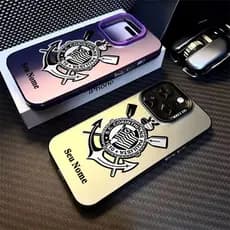 realme C85 Pro Note 70 50 60 60x C75 C61 C63 Nome Caso Personalizado Clube Corins Paulista Prata Fosco Capa Dura
