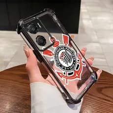 MOTO G06 Nome Personalizado Capa Mole Corinthians Club 4 Canto Airbag À Prova De Choque