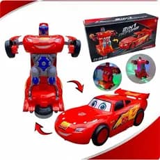 Carrinho Relampago McQueen Transforme Com Som, Luz E Sensor Brinquedo