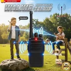 Kit 2 Walkie Talkie Longo Alcance Portátil Infantil Com Bateria