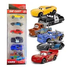 Kit 6 Carros de Metal McQueen Carros do Filme Brinquedos Colecionáveis ​​de Alta Qualidade