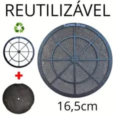 Filtro p/ Depurador Slim Suggar 16,5cm – Suporte Reutilizável + Refil Manta Polipropileno