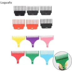 Luguafu Aparador De Cabelo Limite Pente Universal Preto Guardas Cabeleireiro Guia Corte Para T9 Estilo Trimmer Cutg Guia