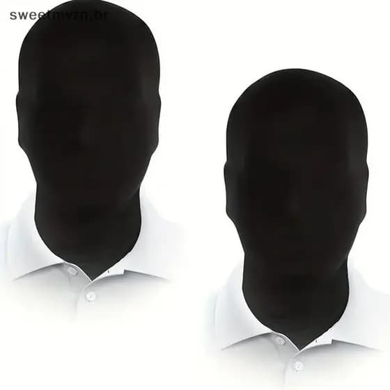 sweetmvzn Máscara Completa/Capuz Branco Cosplay Prop Trajes De Halloween Adulto Crianças Carnaval Festa Vestir-Se Acessó