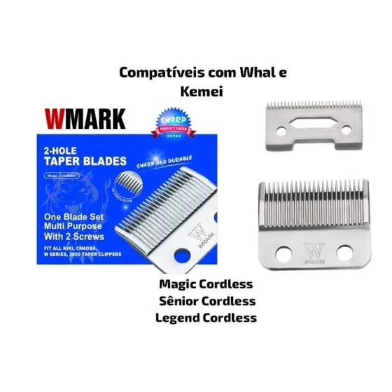 Lâmina Wmark para Máquinas de Cortar Cabelo D16 (Tamanho 45 por 39mm)ATENÇÃO AS MEDIDAS
