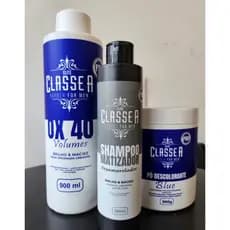 Kit Nevou Classe A (Pó Descolorante 500g + Oxigenada Vol40) Grátis um Shampoo Matizador
