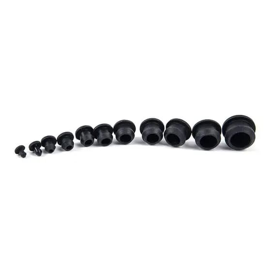 Glowingbubbles 10 Peças De Borracha De Silicone Com Furo De Encaixe 2.5-14mm Tampas De Extremidade Rolha De Vedação GBS
