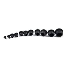 Glowingbubbles 10 Peças De Borracha De Silicone Com Furo De Encaixe 2.5-14mm Tampas De Extremidade Rolha De Vedação GBS