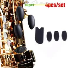 Glowingbubbles 1 Conjunto Saxofone Dedo Resto Polegar Almofada Palma Chave Silicone Protetor De Para Alto Tenor Soprano
