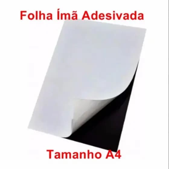 01 Folha de Manta Magnética Adesivada para Brindes E Calendário - Ímãs Promocionais - Tamanho A4
