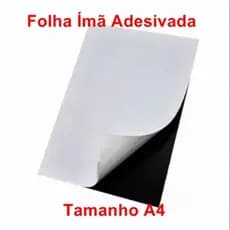 10 Folhas Imã Manta Imantada Adesivada A4 0,3mm magnética