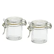 1 Mini Pote Hermético Porta Tempero E Condimento De Vidro 50ml