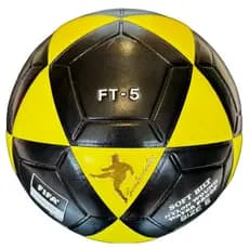 Bola Oficial De Futevôlei e Altinha FT-5 Preta/Amarela MKS Envio Imediato.