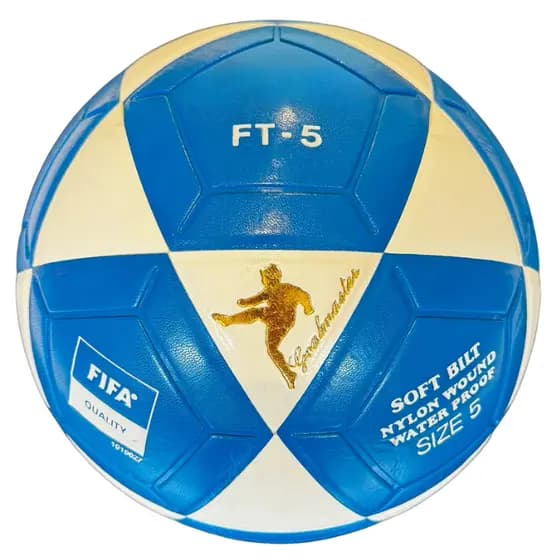 Bola Oficial De Futevôlei e Altinha FT-5 Azul/Branco MKS (ATACADO)